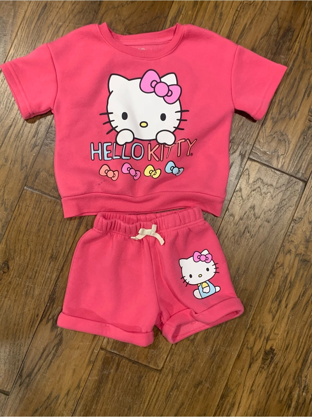 Hello Kitty Hot Pink Top and Shorts Set